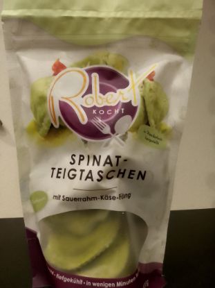 Picture of Spinat-Teigtaschen mit Sauerrahm-Käse Füllung