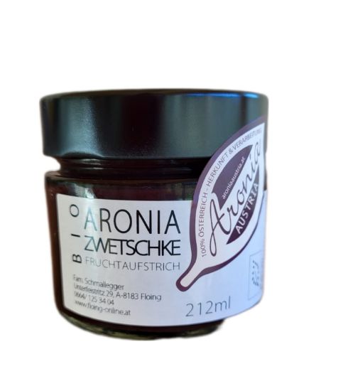 Picture of Bio-Fruchtaufstrich Aroniabeere + Zwetschke 212 ml